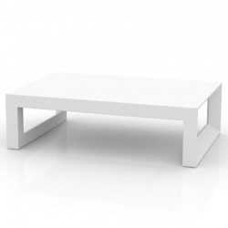 Low Frame Vondom White Rectangle table