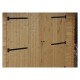 Solid wood garage Habrita 21m2 with planks 28mm
