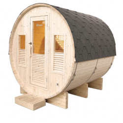 Holl's Omega Gaïa 6-seater outdoor sauna in Spruce