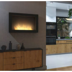 Infire Murall 800 Bioethanol Fireplace with Glass 2 kW Black